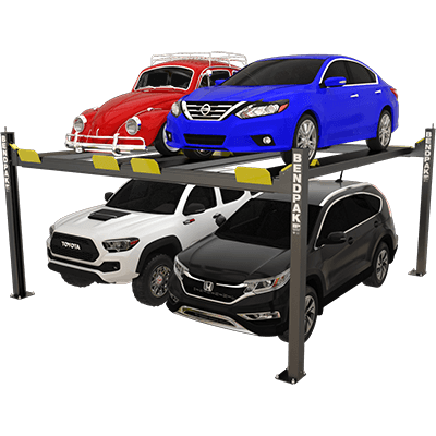 Bendpak Hd 9sw Double Wide Car Storage Parking Lift 9 000 Lb New Gray